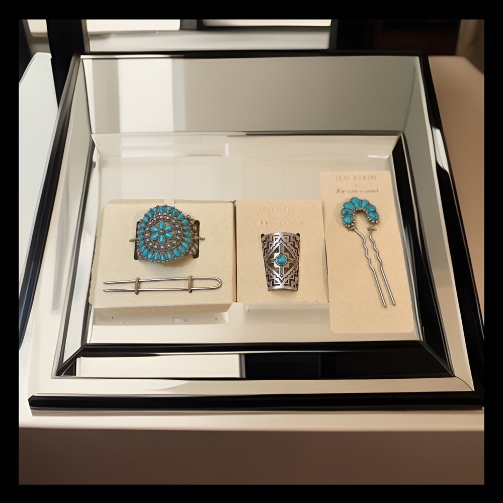 Jen Atkin simulated Turquoise Hair Accessories Set From Chloe+Isabel